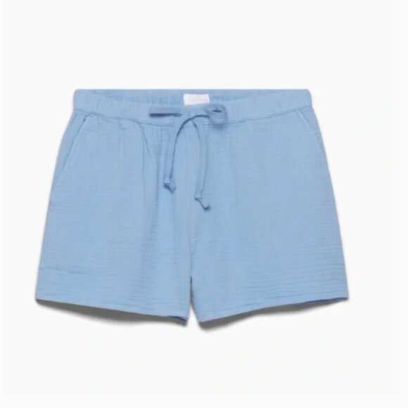 Wilfred Pants - Aritzia Wilfred Free - Little Moon Sail Shorts 3" 82101 | Azurine Blue | XS